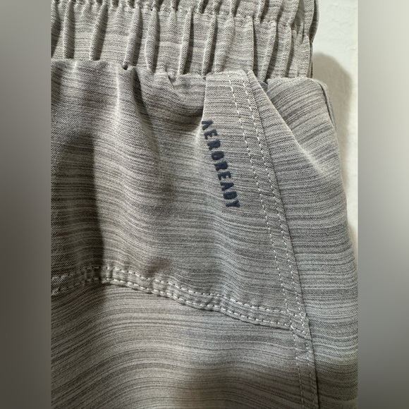 Adidas Gray Athletic Shorts with Elastic Waistband & tie inside pocket size L - Picture 3 of 8